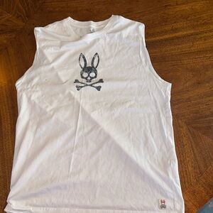 Men’s Psycho Bunny white tank